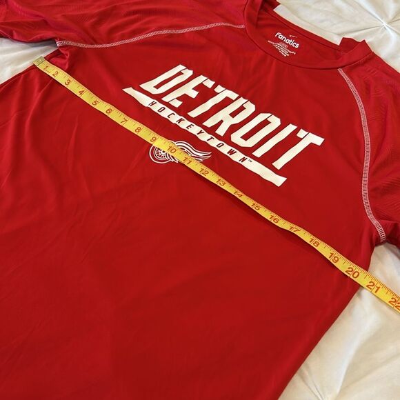 Fanatics Men's Detroit Red Wings Hockeytown Crew Neck Raglan Sleeves T-Shirt L - Picture 3 of 9